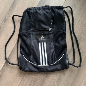 Adidas Black and Gray Sports Sack